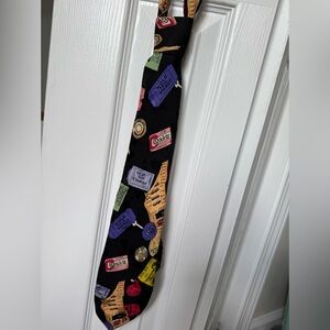 Nicole Miller vintage Tie - tickets/chiclets NYC print